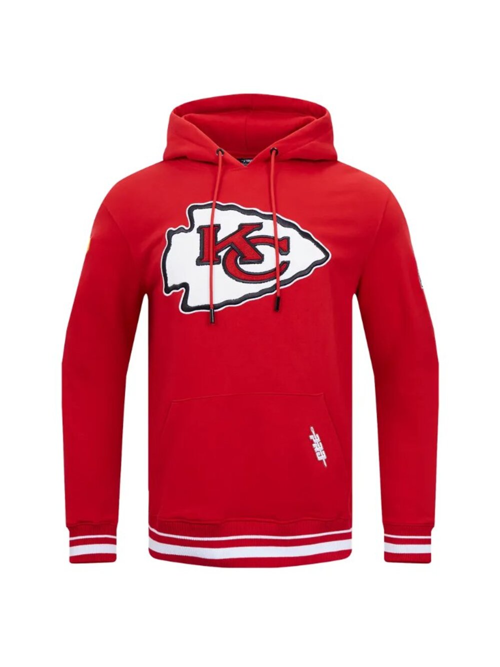 NFL KANSAS CITY CHIEFS MASHUP MEN'S RIB PULLOVER HOODIE Super Bowl LIV LARGE NWT